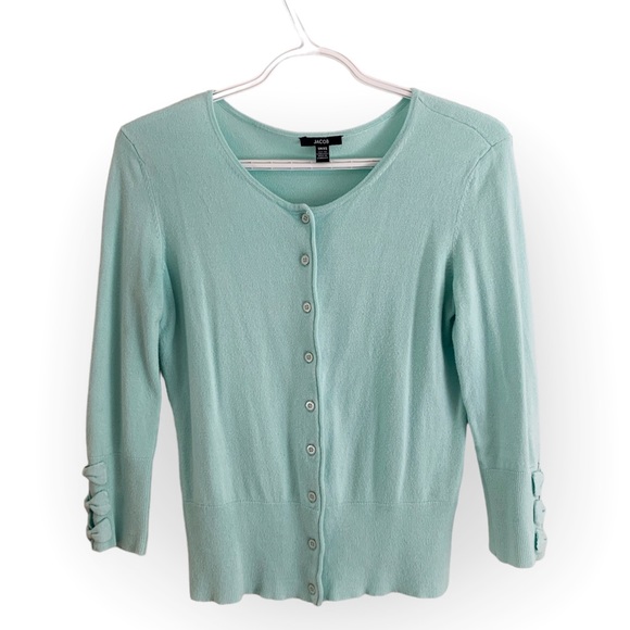 Jacob | Mint Bow 🎀 Cardigan - Picture 2 of 4